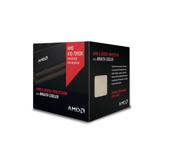 AMD, A10-7890K Processor BOX, soc. FM2+, 95W, Radeon TM R7, Wraith Cooler AD789KXDJCHBX