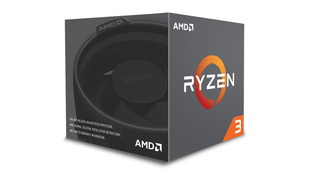 AMD Ryzen 3 1200 - 3.1 GHz - 4 jádra - 4 vlákna - 8 MB vyrovnávací paměť - Socket AM4 - Box YD1200BBAEBOX