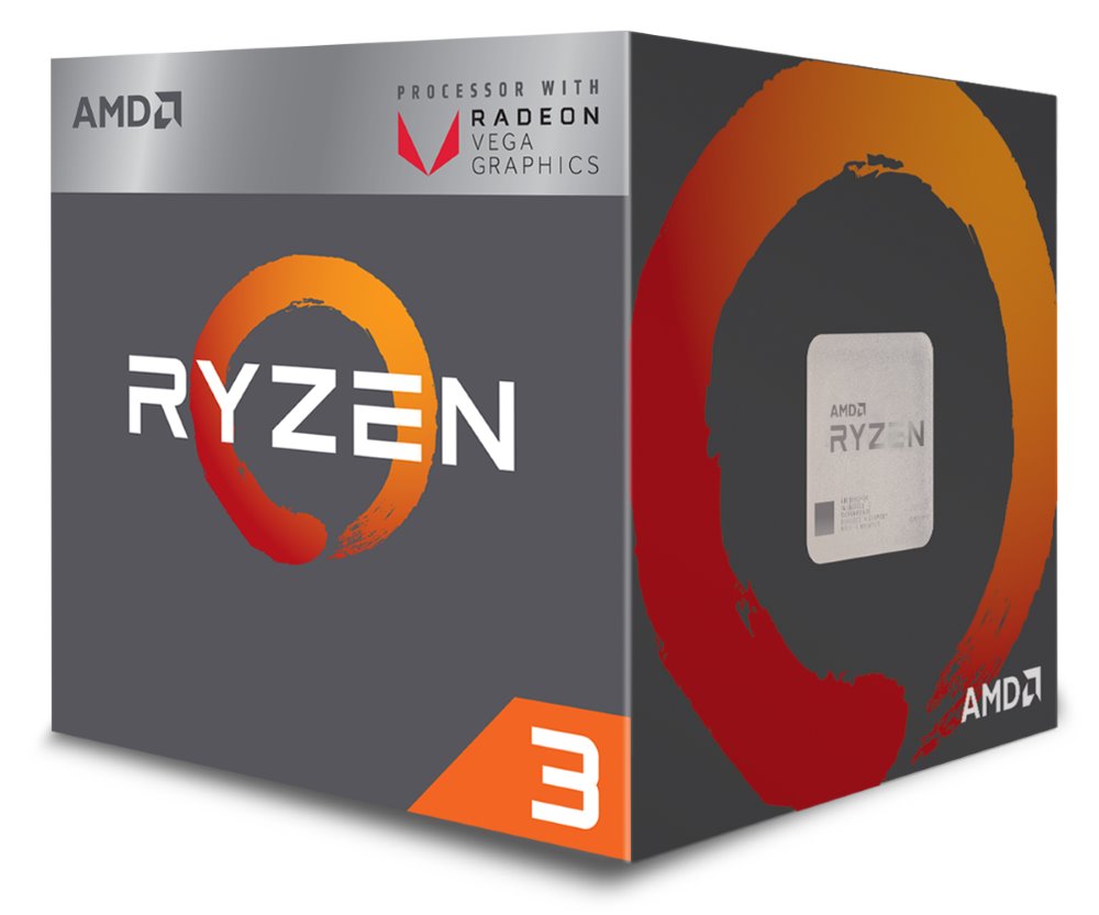 AMD Ryzen 3 2200G - 3.5 GHz - 4 jádra - 4 vlákna - 4 MB vyrovnávací paměť - Socket AM4 - Box YD2200C5FBBOX