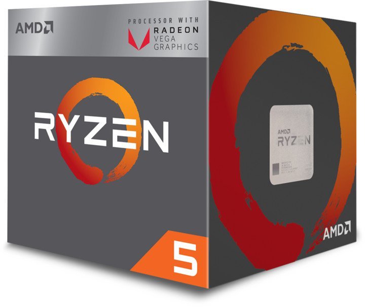 AMD Ryzen 5 2400G - 3.6 GHz - 4 jádra - 8 vláken - 4 MB vyrovnávací paměť - Socket AM4 - Box YD2400C5FBBOX