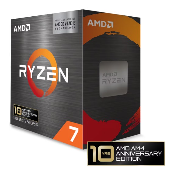 AMD, Ryzen 7 5800X3D, Processor BOX, soc. AM4, 105W, bez chladiča 100-100000651POF