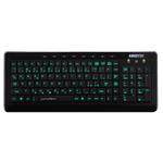 AMEI Keyboard AM-K3001G Professional Letter Green Illuminated Keyboard (CZ layout) AMEI AM-K3001G