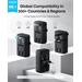 Anker Nano cestovní adaptér/ 5v1/ 20W/ 2x USB-C/ 2x USB/ UK/US/AU/EU/ černý A9215H11