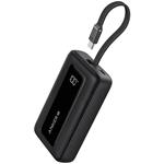 Anker Powerbanka/ 10000mAh/ 30W/ integrovaný USB-C/ displej/ černá A1688H11