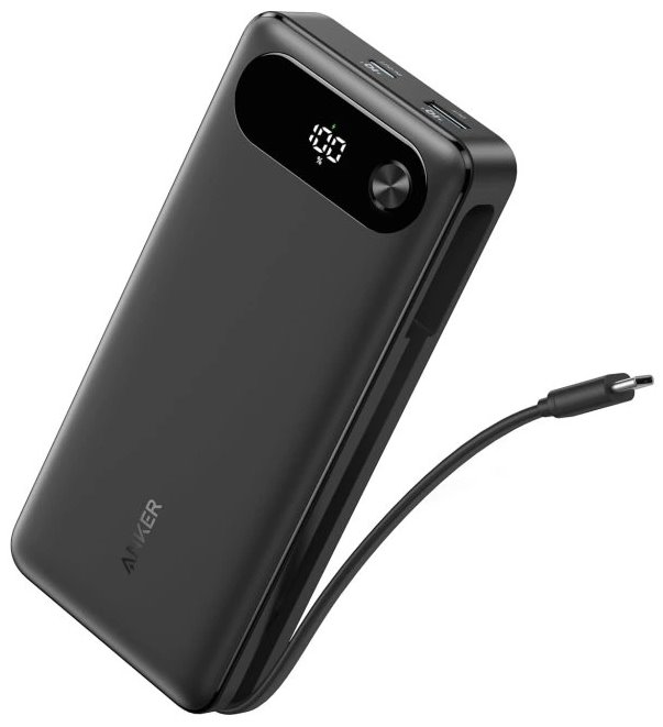 Anker Powerbanka/20000mAh/ 87W/ integrovaný USB-C kabel/ černá A1383H11