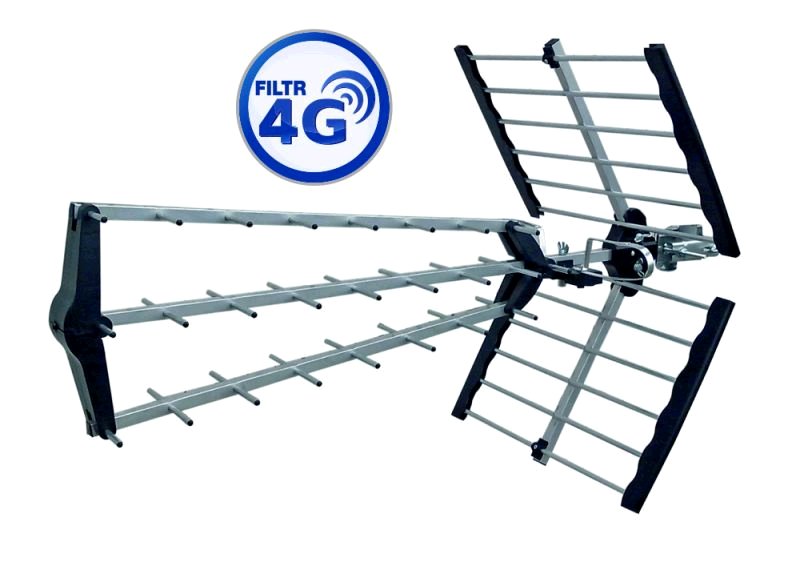 Anténa Optex DVB-T TRINAPPE 7000 venkovní, LTE filtr, zisk 18dB