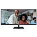AOC LCD CU34E4CV 34" zakřivený VA/3440x1440@120Hz/4ms/350cd/2xHDMI/DP/4xUSB/2xUSB-C/RJ45/Repro/HAS/5 let Zakřivený