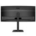 AOC LCD CU34E4CV 34" zakřivený VA/3440x1440@120Hz/4ms/350cd/2xHDMI/DP/4xUSB/2xUSB-C/RJ45/Repro/HAS/5 let Zakřivený