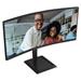 AOC LCD CU34E4CV 34" zakřivený VA/3440x1440@120Hz/4ms/350cd/2xHDMI/DP/4xUSB/2xUSB-C/RJ45/Repro/HAS/5 let Zakřivený