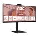 AOC LCD CU34E4CW 34" zakřivený VA/3440x1440@120Hz/4ms/350cd/2xHDMI/DP/4xUSB/2xUSB-C/RJ45/Webcam/Repro/HAS/VESA