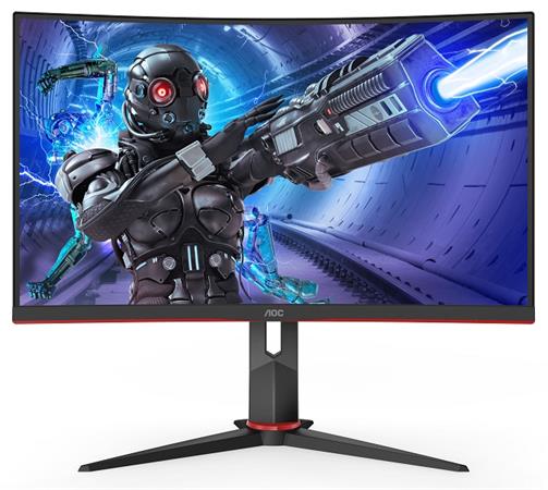 AOC LCD herní C27G2ZE 27" zakřivený VA/1920x1080@240Hz/50m:1/300cd/0,5ms/2xHDMI/DP/Repro/VESA C27G2ZE/BK