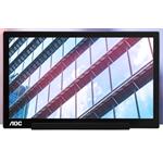 AOC LCD I1601P 15,6" IPS přenosný/1920x1080@60Hz/5ms/220cd/100M:1/USB-C/USB DisplayLink/Pivot