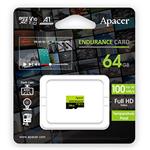 Apacer pamäťová karta Endurance, 64GB, micro SDXC, AP64GEDM0D05-R, UHS-I U3 (Class 10), V30, A1