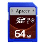 Apacer pamäťová karta Secure Digital, 64GB, SDXC, AP64GSDXC10U1-R, UHS-I U1 (Class 10)