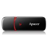 Apacer USB flash disk, 2.0, 64GB, AH333, čierny, červený, AP64GAH333B-1, s krytkou