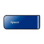 Apacer USB flash disk, 2.0, 64GB, AH334, modrý, čierny, AP64GAH334U-1, s výsuvným konektorom