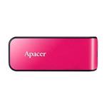 Apacer USB flash disk, 2.0, 64GB, AH334, ružový, AP64GAH334P-1, s výsuvným konektorom