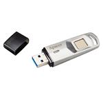 Apacer USB flash disk, 3.1, 32GB, AH651, strieborný, AP32GAH651S-1, s odtlačkom prsta