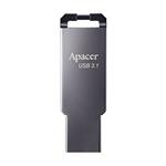 Apacer USB flash disk, USB 3.0 (3.2 Gen 1), 64GB, AH360, strieborný, AP64GAH360A-1, s pútkom