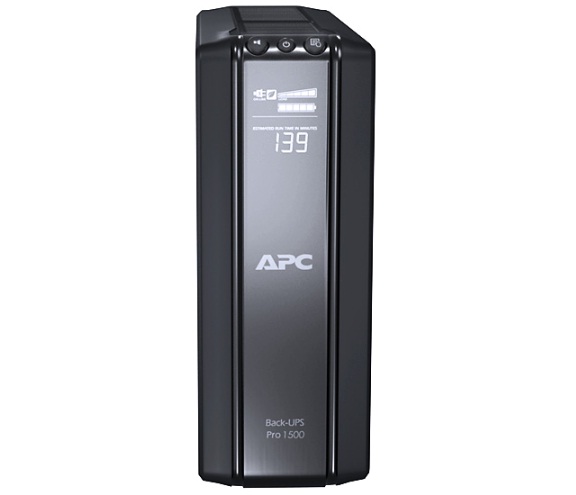 APC Back-UPS Pro 1500 - UPS - AC 230 V - 865 Watt - 1500 VA - RS-232, USB - výstupní konektory: 10 BR1500GI
