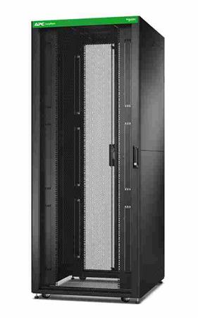 APC Easy Rack 800mm/48U/1000mm, with Roof, Side panel,castors,feet and 4 Brackets, No Bottom, black ER8802