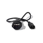 APC - Elektrický kabel - CEE 7/7 (F) do IEC 60320 C14 - 10 A - 61 cm - černá - pro P/N: SMC1000I-2U AP9880
