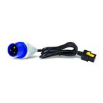 APC - Elektrický kabel - IEC 60309 16A (M) do IEC 60320 C19 - 16 A - 3 m - opatřený západkou - čern AP8758