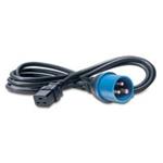 APC - Elektrický kabel - IEC 60320 C19 do IEC 60309 (M) - 2.4 m - černá - pro P/N: SMT2200RMI2UC, S AP9876
