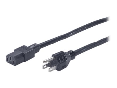 APC - Elektrický kabel - NEMA 5-15 (M) do IEC 60320 C13 - AC 120 V - 2.44 m - černá - pro P/N: PS25 AP9893