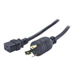 APC - Elektrický kabel - NEMA L6-30 (M) do IEC 60320 C19 - 2.44 m - černá - pro P/N: SUA5000RMI5U, AP9896