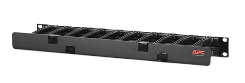 APC Horizontal Cable Manager Single-Sided with Cover - Sada kabelového vedení skříně - černá - 1U - AR8602A