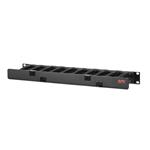APC Horizontal Cable Manager Single-Sided with Cover - Sada kabelového vedení skříně - černá - 1U - AR8602A