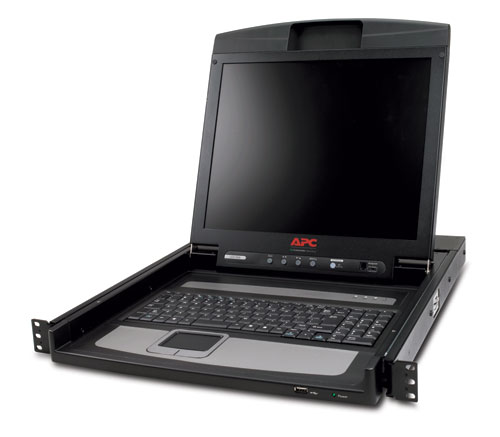APC LCD Console - KVM konzole - 17" - připevnitelný na regál - 1280 x 1024 - černá - 1U - pro P/N: AP5717