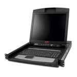 APC LCD Console - KVM konzole - 17" - připevnitelný na regál - 1280 x 1024 - černá - 1U - pro P/N: AP5717