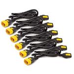 APC Power Cord Kit (6 ea), Locking, C13 to C14, 1.2m AP8704S AP8704S-WW