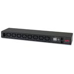 APC Rack PDU, Metered, 1U, 12A/208V, 10A/230V, C14 ->(8) C13 AP7820B