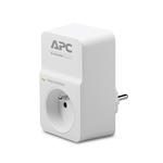 APC SurgeArrest Essential - Ochrana proti přepětí - AC 230 V - výstupní konektory: 1 - Francie - bí PM1W-FR