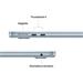 Apple MacBook Air 13'' (2025) / M4 / 10C CPU / 8C GPU / 16GB RAM / 256GB SSD / Blankytně modrý MC6T4CZ/A
