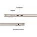 Apple MacBook Air 15,3" 2880x1864/10C M4/10C GPU/16GB/256GB_SSD/CZ/hvězdně bílý (2025) MW1J3CZ/A