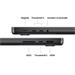 Apple MacBook Pro 14"/M4 Pro/14,2"/3024x1964/24GB/1TB SSD/M4 Pro/Sequoia/Space Black/1R MX2J3SL/A