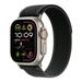 Apple Watch 49mm Black Trail Loop - S/M - Natural Titanium Finish MXTQ3ZM/A