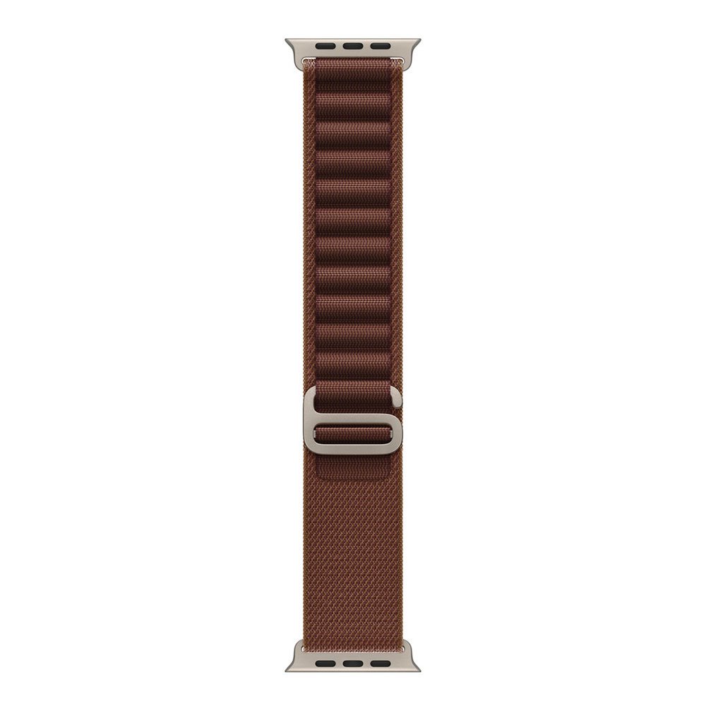 Apple Watch 49mm Burgundy Alpine Loop - Large - Natural Titanium Finish MK7F4ZM/A