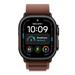 Apple Watch 49mm Burgundy Alpine Loop - Medium - Black Titanium Finish MKF14ZM/A