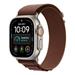 Apple Watch 49mm Burgundy Alpine Loop - Medium - Natural Titanium Finish MK7E4ZM/A