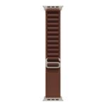 Apple Watch 49mm Burgundy Alpine Loop - Medium - Natural Titanium Finish MK7E4ZM/A