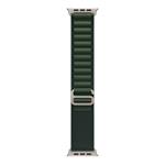 Apple Watch 49mm Dark Green Alpine Loop - Large - Natural Titanium Finish MXMW3ZM/A