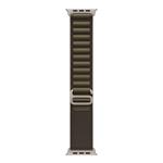 Apple Watch 49mm Dark Olive Alpine Loop - Small - Natural Titanium Finish MK794ZM/A