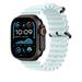 Apple Watch 49mm Ice Blue Ocean Band - Black Titanium Finish MYP83ZM/A