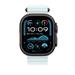 Apple Watch 49mm Ice Blue Ocean Band - Black Titanium Finish MYP83ZM/A