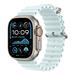 Apple Watch 49mm Ice Blue Ocean Band - Natural Titanium Finish MXTF3ZM/A